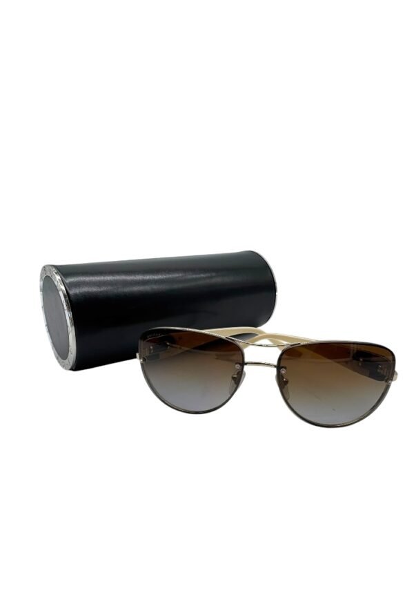 BVLGARI  – SUNGLASSES ROUND CAMEL - Image 15